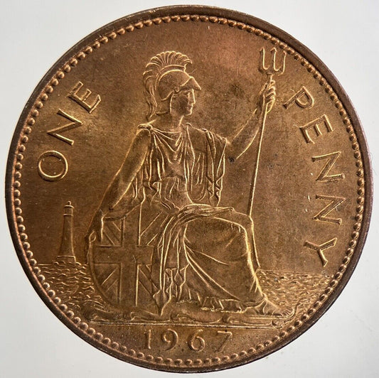 1967 Elizabeth II 2nd One Penny Coin | Very Fine Grade