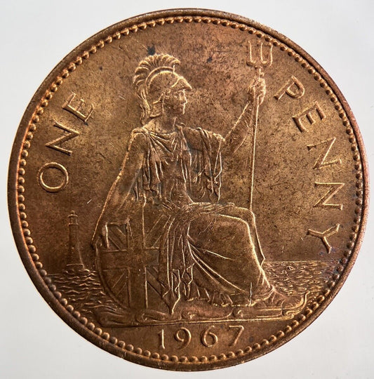 1967 Elizabeth II 2nd One Penny Coin | Very High Grade