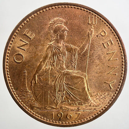 1967 Elizabeth II 2nd One Penny Coin | Very Fine Grade