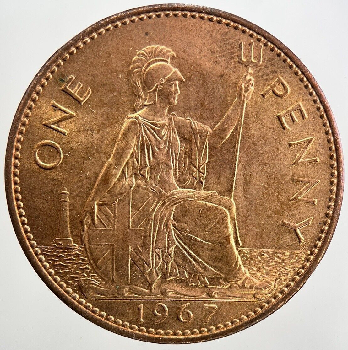 1967 Elizabeth II 2nd One Penny Coin | Very Fine Grade