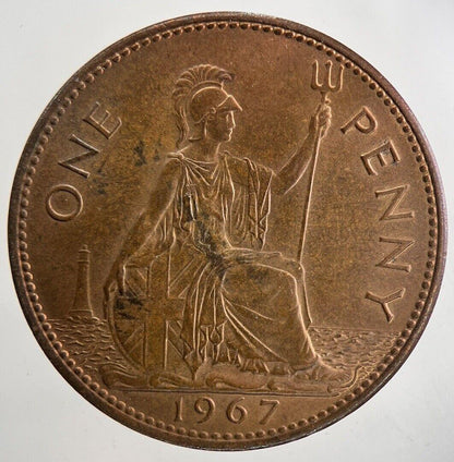 1967 Elizabeth II 2nd One Penny Coin | Very Fine Grade