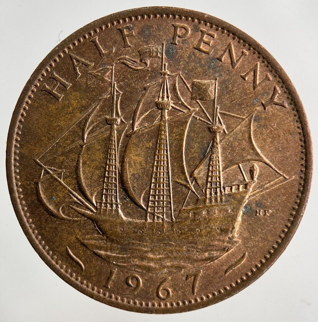 1967 Elizabeth II 2nd Half-Penny Coin | Very High Grade