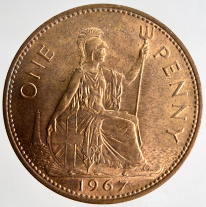 1967 Elizabeth II 2nd One Penny Coin | Very High Grade