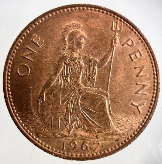 1967 Elizabeth II 2nd One Penny Coin | Very High Grade
