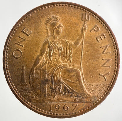 1967 Elizabeth II 2nd One Penny Coin | Fine Collectable Grade