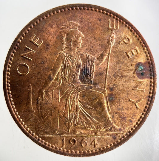 1967 Elizabeth II 2nd One Penny Coin | Very High Grade