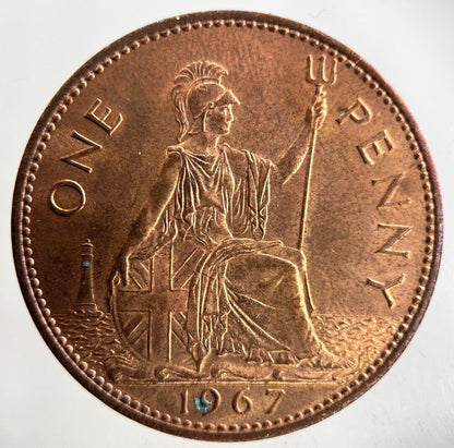 1967 Elizabeth II 2nd One Penny Coin | Very High Grade