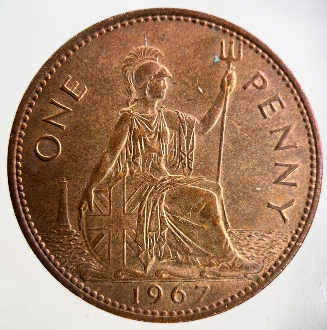 1967 Elizabeth II 2nd One Penny Coin | Very High Grade