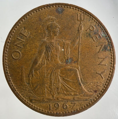 1967 Elizabeth II 2nd One Penny Coin | Fine Collectable Grade