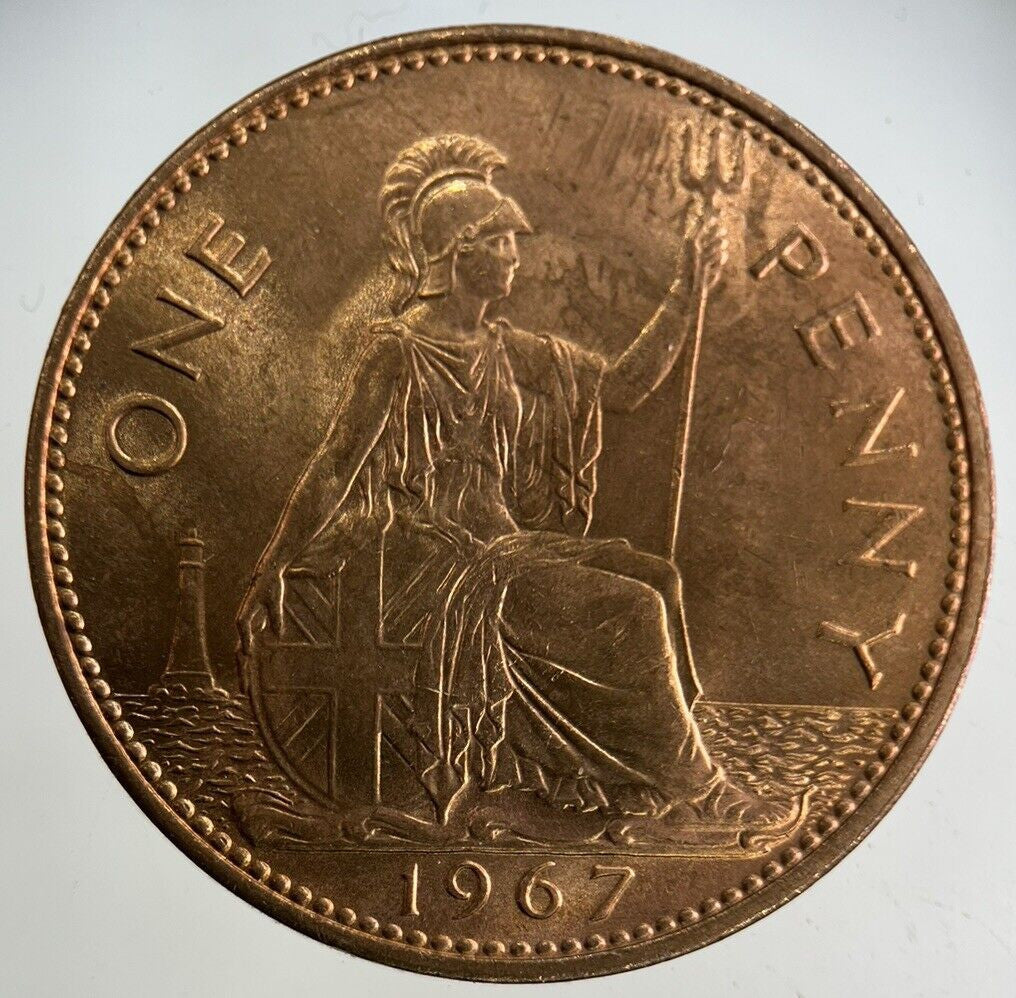 1967 Elizabeth II 2nd One Penny Coin | Very Fine Grade