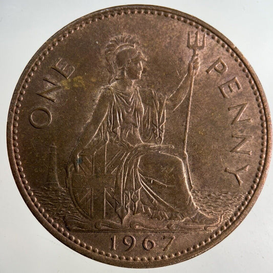 1967 Elizabeth II 2nd One Penny Coin | Very Fine Grade