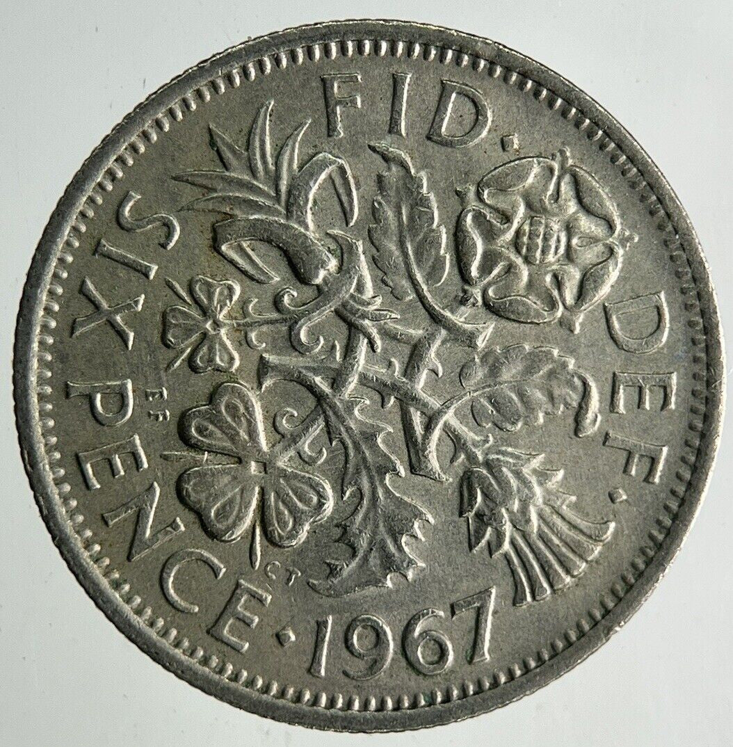 1967 Elizabeth II 2nd Sixpence Coin | Fine Collectable Grade