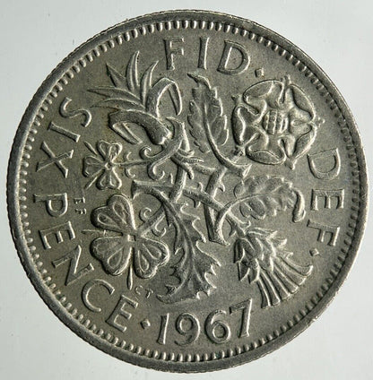 1967 Elizabeth II 2nd Sixpence Coin | Fine Collectable Grade