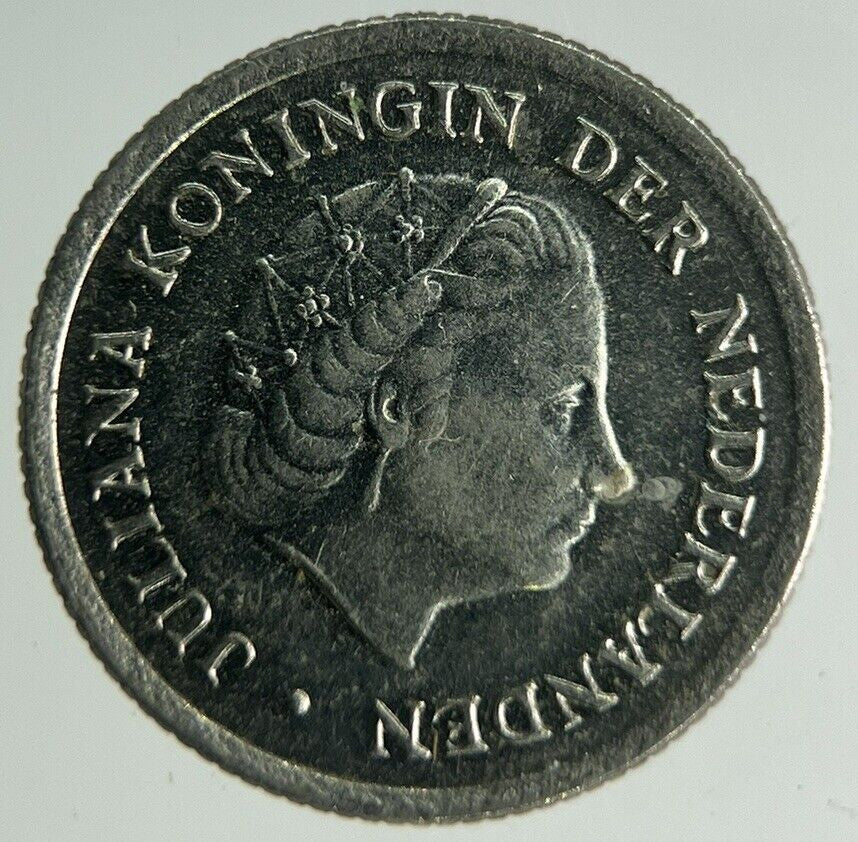 1967 Netherlands 10 Cents Coin | Fine Collectable Grade