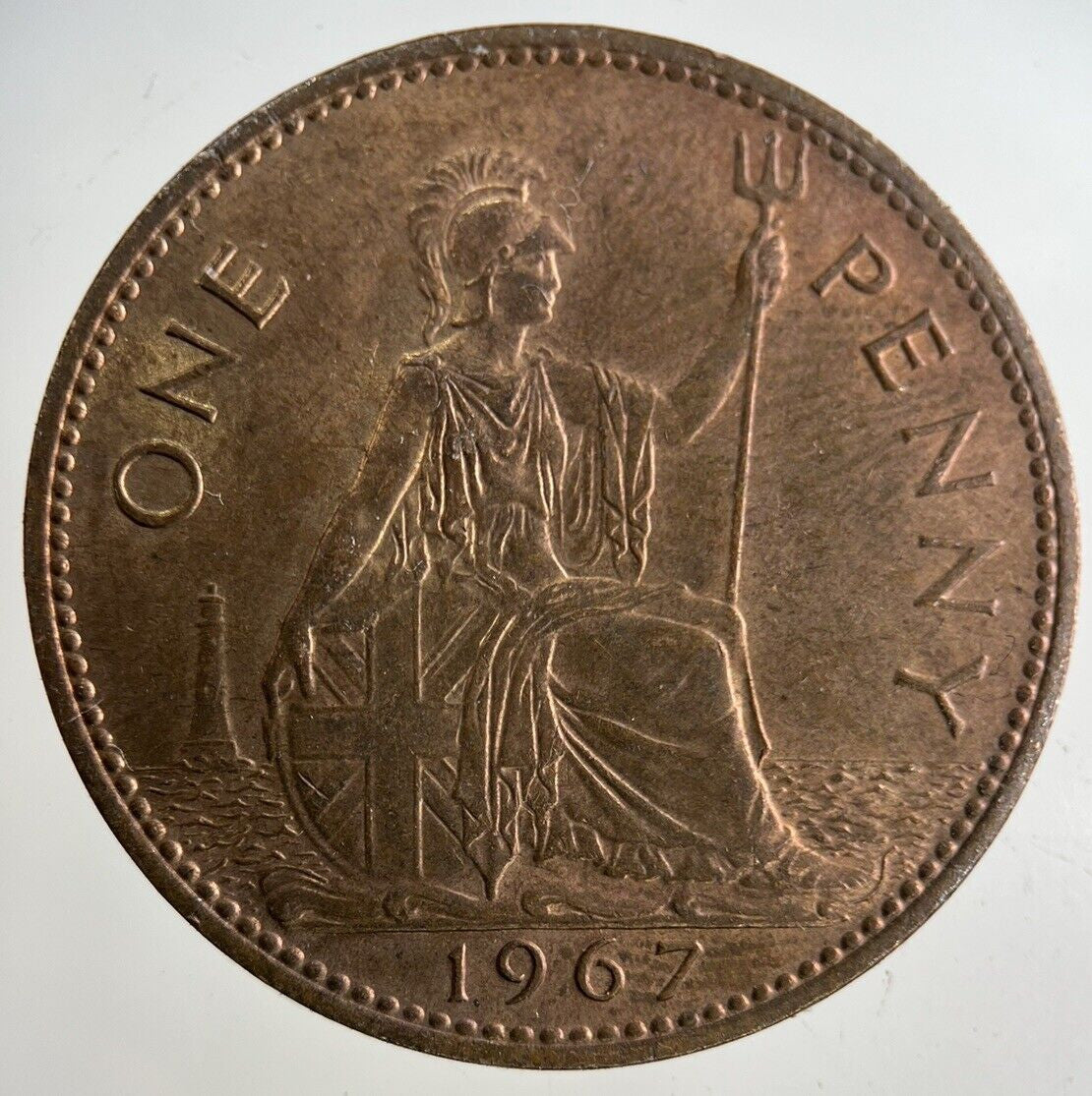 1967 Elizabeth II 2nd One Penny Coin | Very Fine Grade