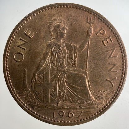 1967 Elizabeth II 2nd One Penny Coin | Very Fine Grade