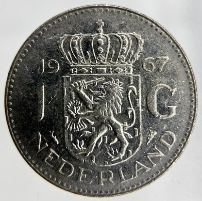 1967 Netherlands 1 Gulden Coin | Fine Collectable Grade