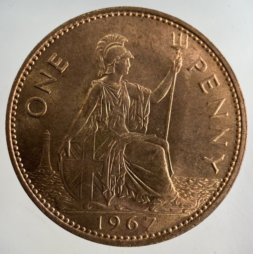 1967 Elizabeth II 2nd One Penny Coin | Very Fine Grade