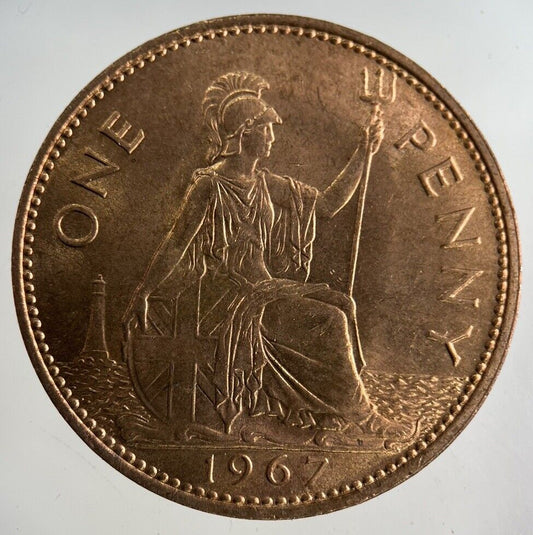 1967 Elizabeth II 2nd One Penny Coin | Very Fine Grade