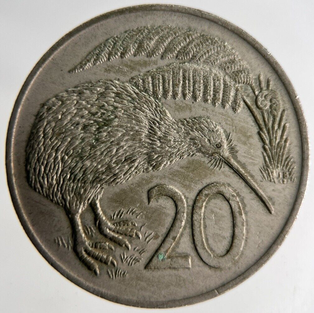 1967 New Zealand 20 Cents Coin | Fine Collectable Grade