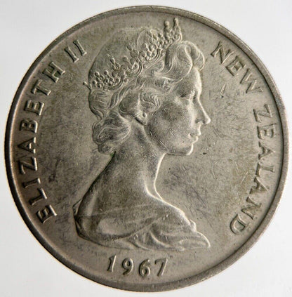 1967 New Zealand 20 Cents Coin | Fine Collectable Grade