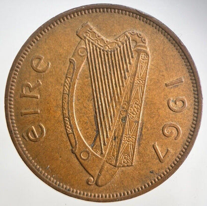 1967 Irish Penny Coin | Very High Grade | a4726