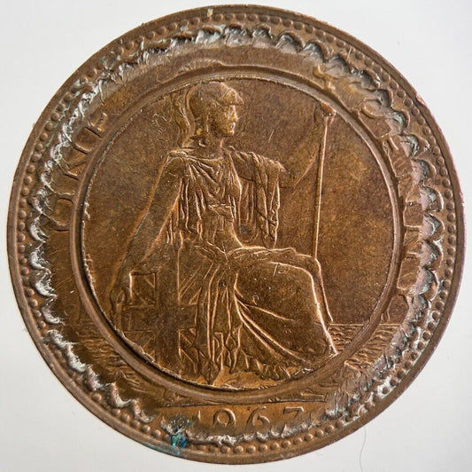 1967 Modified Elizabeth II Penny Coin | Fine Collectable Grade | a7770