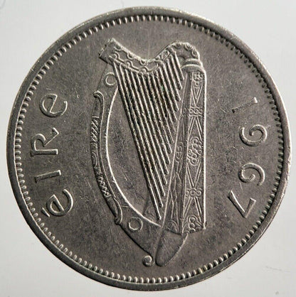 1967 Irish Dog Sixpence Coin | Very High Grade | a7405