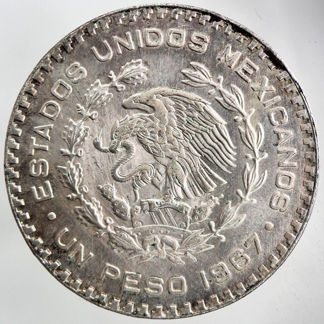 1967 Mexico 1 Un Peso Silver Coin | Very High Grade