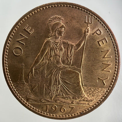 1967 Elizabeth II 2nd One Penny Coin | Very High Grade