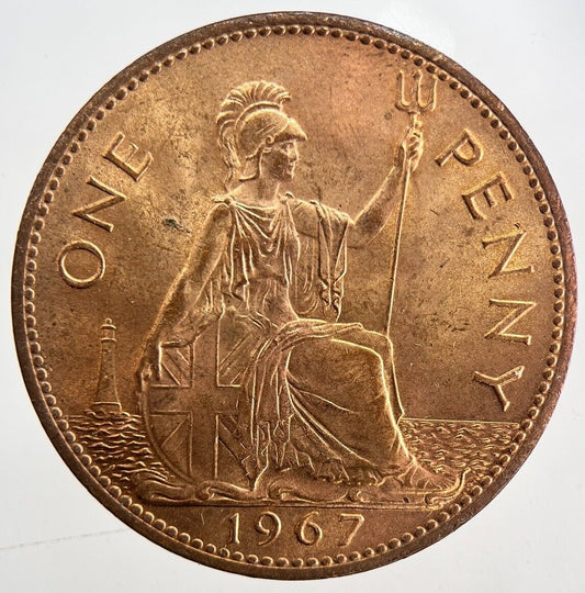 1967 Elizabeth II 2nd One Penny Coin | Very High Grade