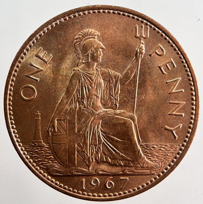 1967 Elizabeth II 2nd One Penny Coin | Very High Grade