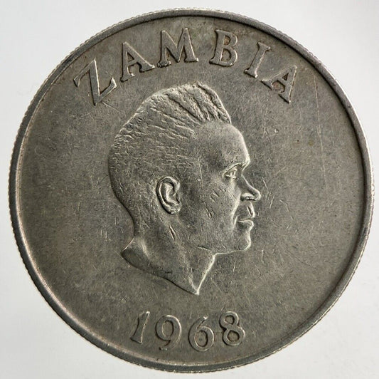 1968 Africa Zambia 10 Ngwee Coin | Fine Collectable Grade
