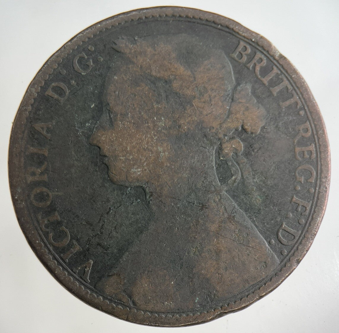1875 Victoria One Penny Coin | Collectable Grade