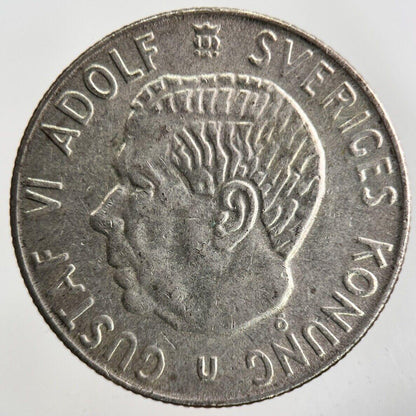 1967 Sweden 1 Krona Silver Coin | Fine Collectable Grade