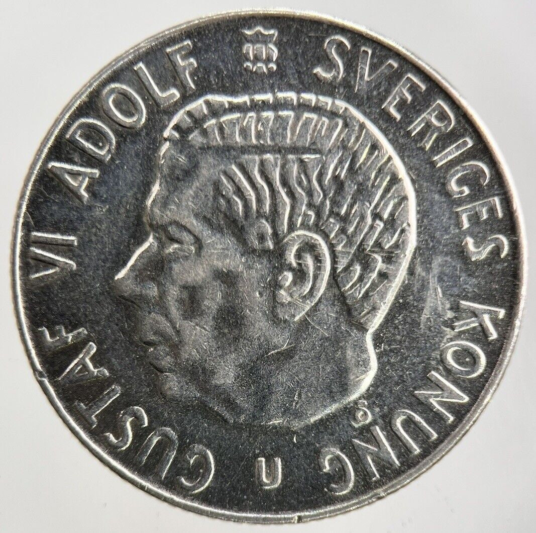 1967 Sweden 1 Krona Silver Coin | Fine Collectable Grade