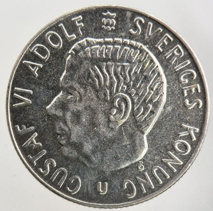 1967 Sweden 1 Krona Silver Coin | Fine Collectable Grade