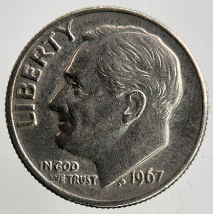 1967 US USA Roosevelt Dime Coin | Fine Collectable Grade