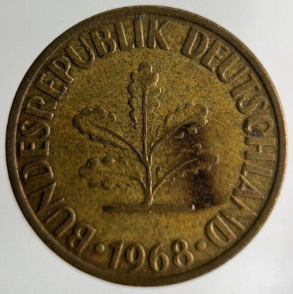 1968 Germany 10 Pfennig Coin | Fine Collectable Grade