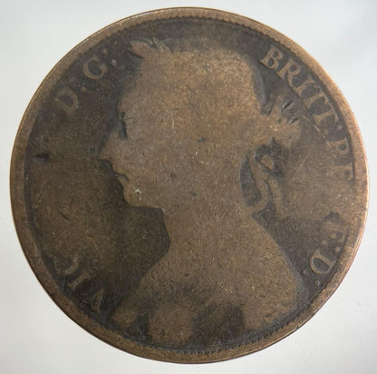 1889 Victoria One Penny Coin | Collectable Grade