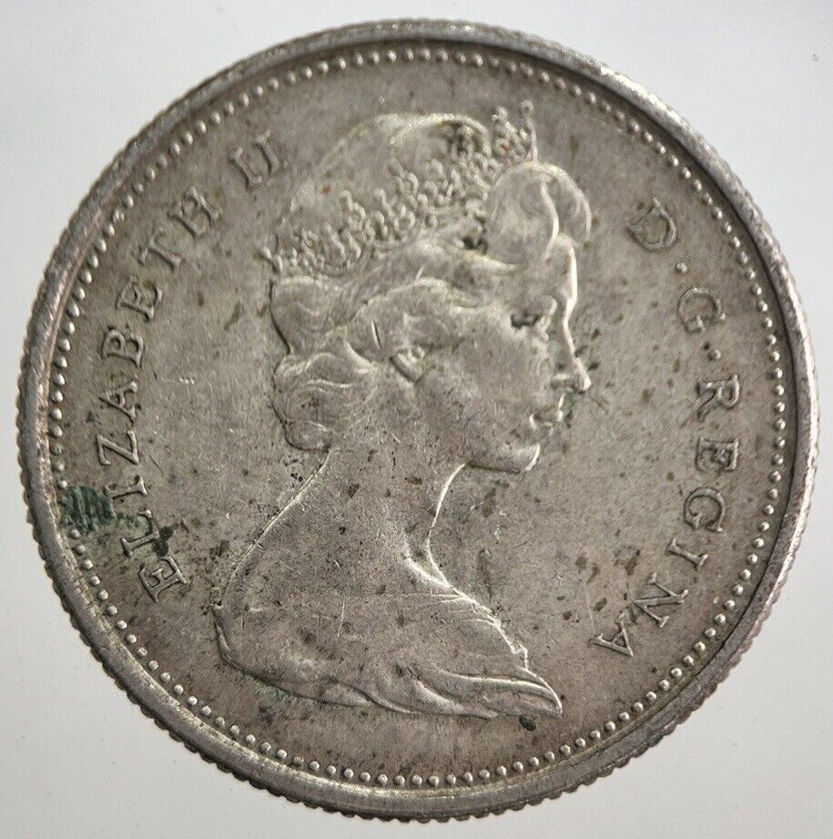 1968 Canada 25 Cents Silver Coin | Fine Collectable Grade | a7633