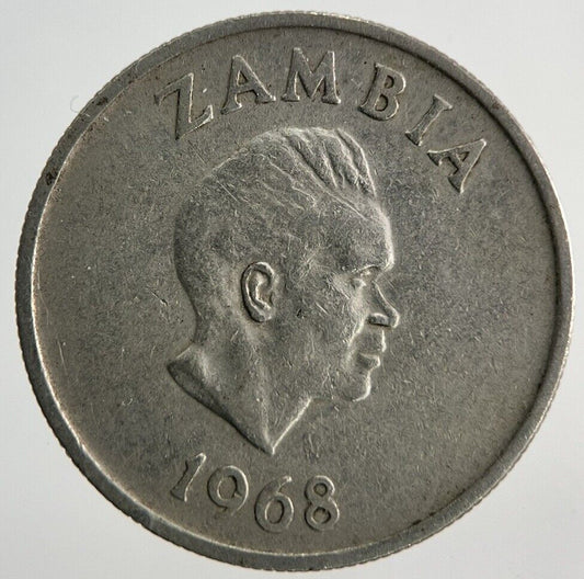 1968 Africa Zambia 5 Ngwee Coin | Fine Collectable Grade