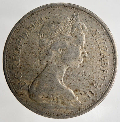 1968 Elizabeth II 10p 10 Ten Pence Coin | Fine Collectable Grade