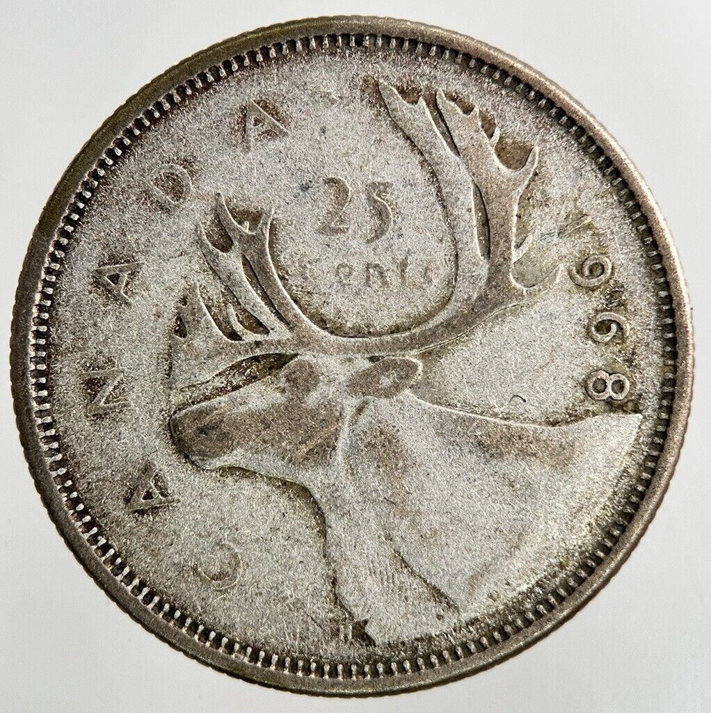 1968 Canada 25 Cents Silver Coin | Collectable Grade