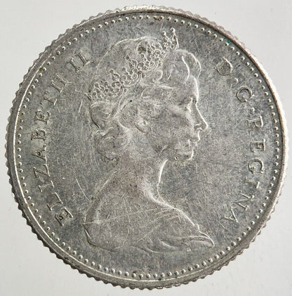 1968 Canada 10 Cents Silver Coin | Fine Collectable Grade