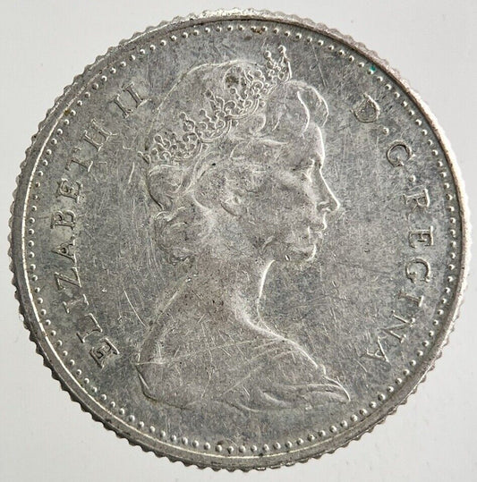 1968 Canada 10 Cents Silver Coin | Fine Collectable Grade