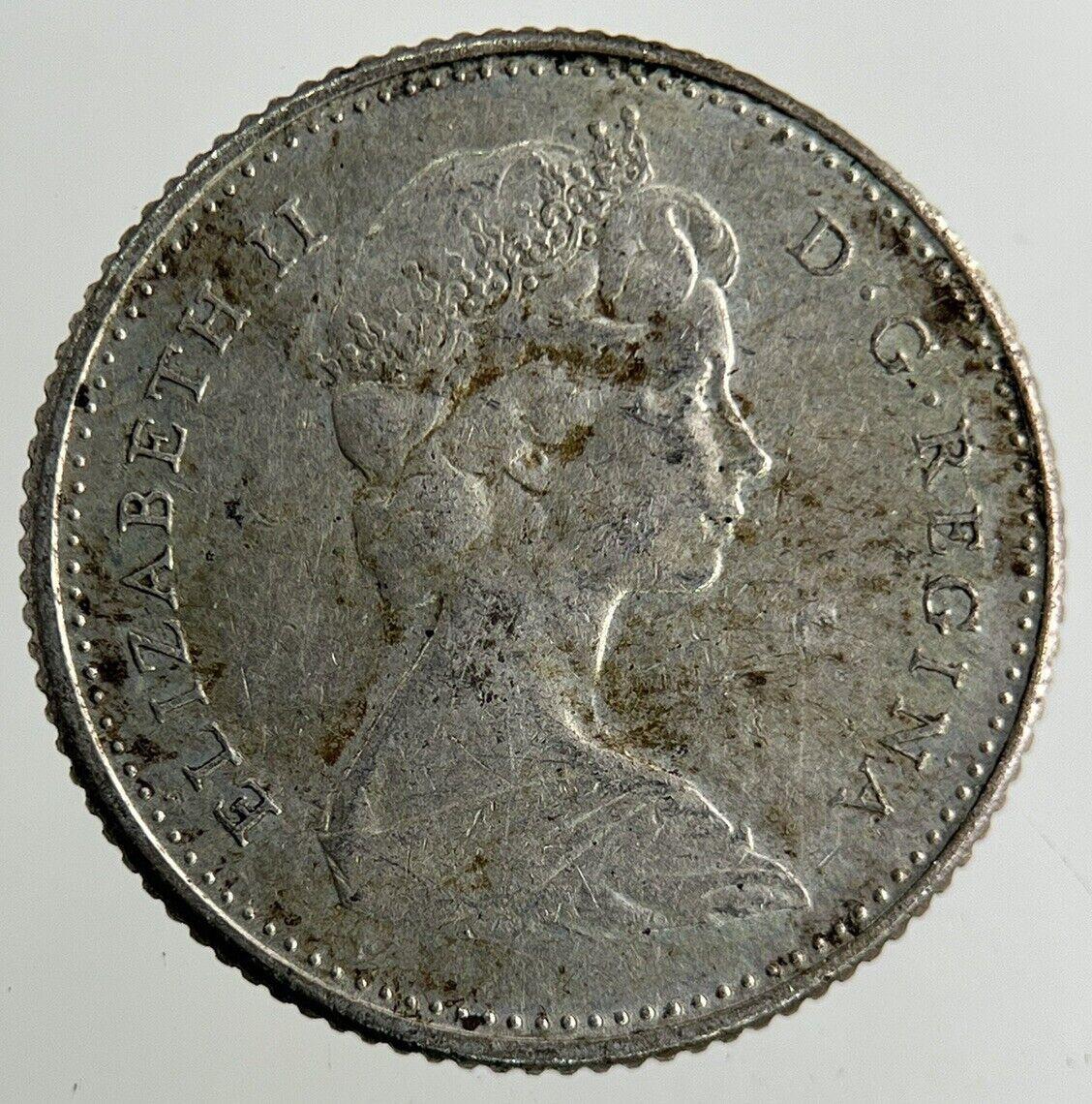 1968 Canada 10 Cents Silver Coin | Fine Collectable Grade