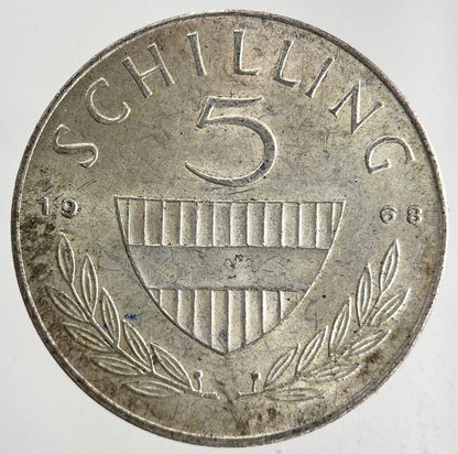 1968 Austria 5 Schilling Silver Coin | Fine Collectable Grade