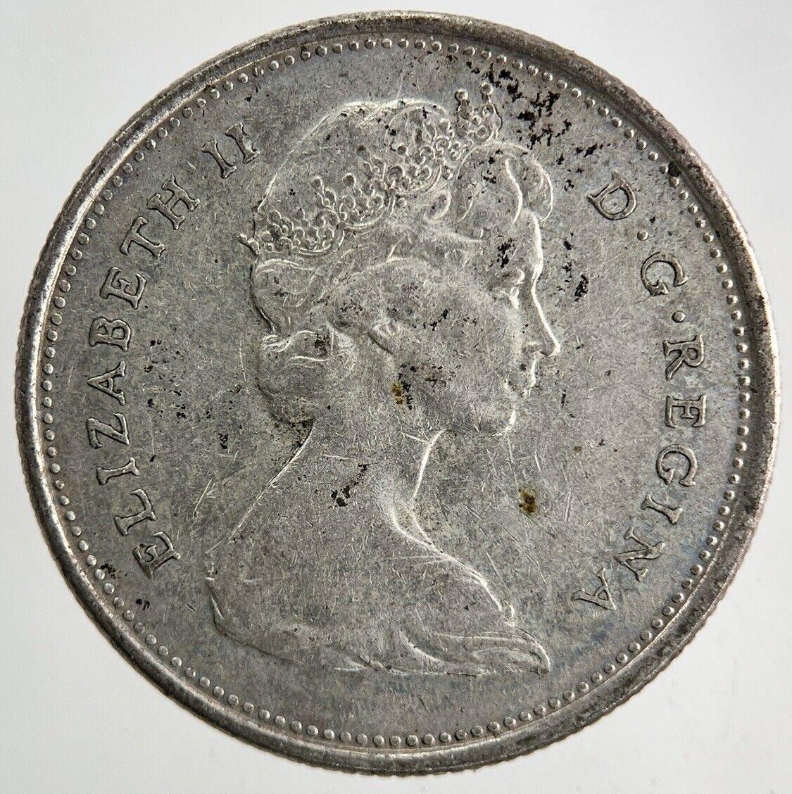 1968 Canada 25 Cents Silver Coin | Fine Collectable Grade