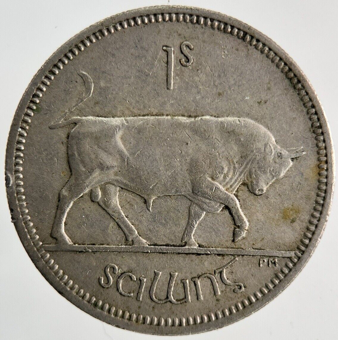 1968 Irish Shilling Bull Coin | Fine Collectable Grade